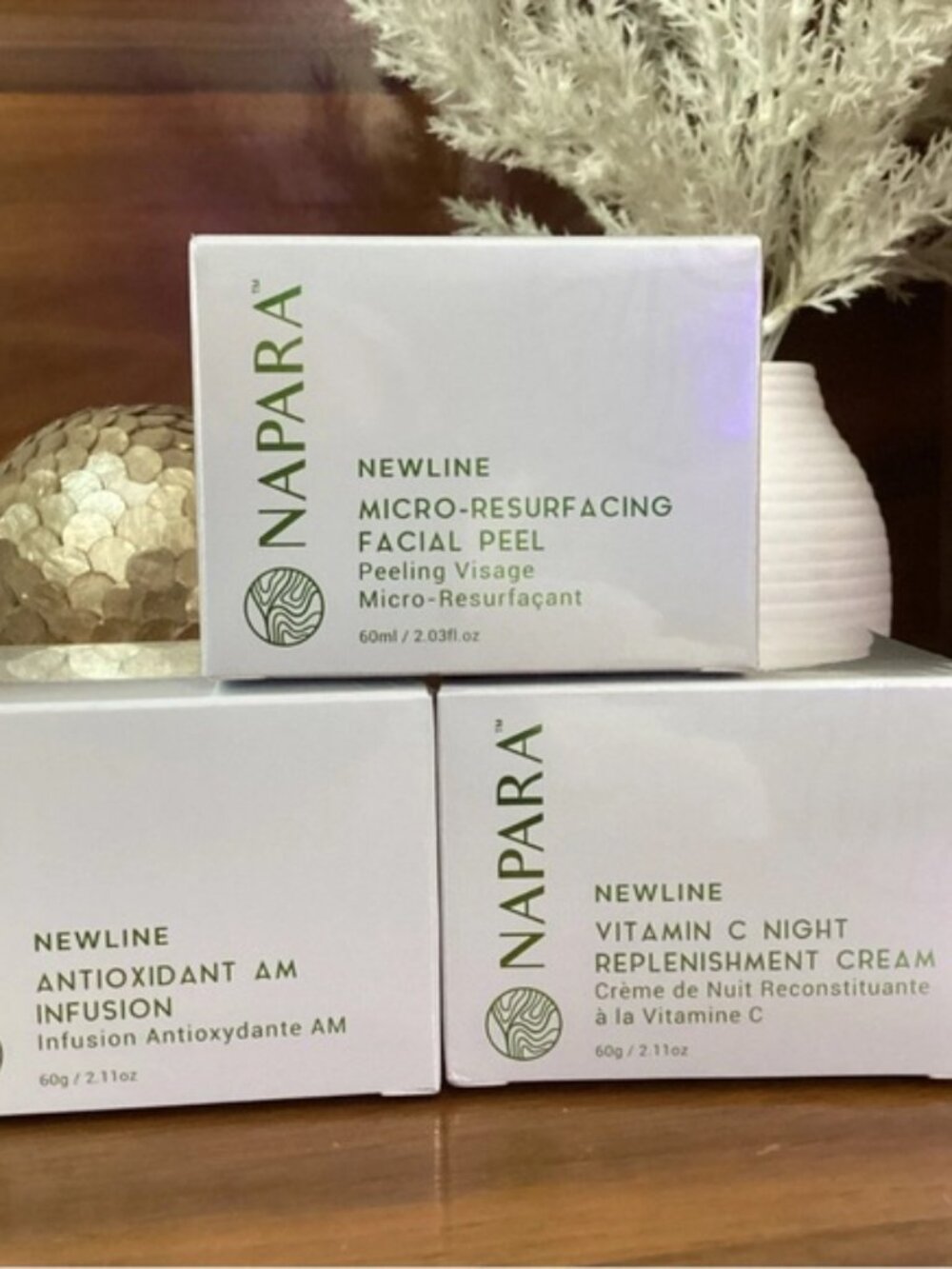 ✨NAPARA Antioxidant AM Infusion,Facial Peel & Night Cream Bundle 🔥🔥